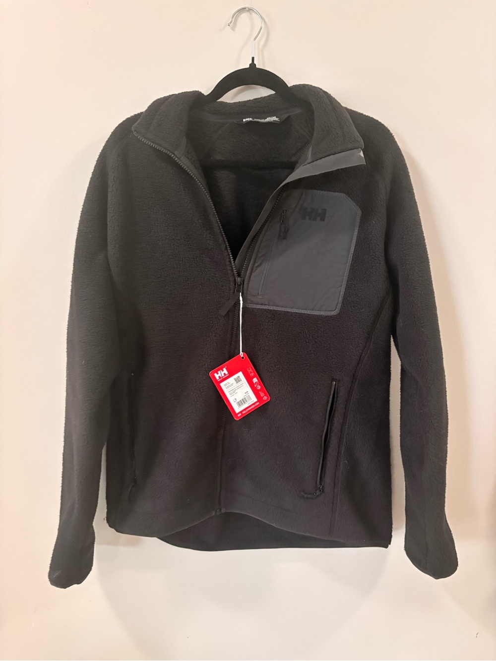 Helly Hansen Black Pile Fleece Jacket